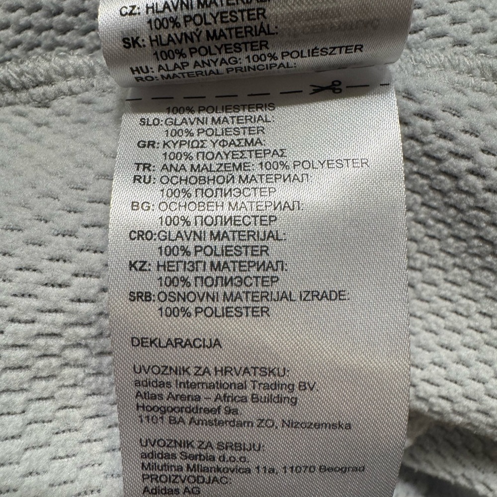 Adidas Gray Full Zip Jacket With Hoodie - Picture 7 of 7